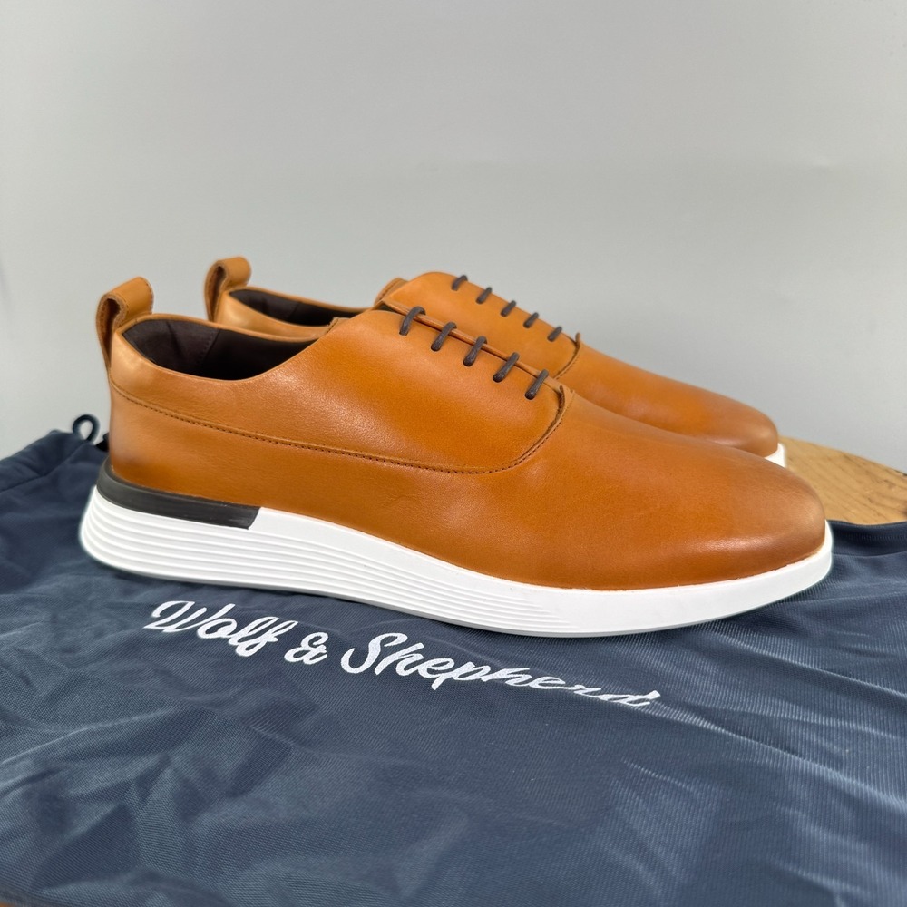 Wolf & Shepherd Crossover Longwing Men's Size 7 Honey Brown Shoes Oxfords NEW